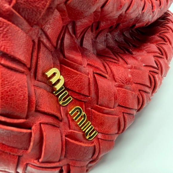 COPY - Vintage MIU MIU Red Nappa Leather Bag - Picture 5 of 14